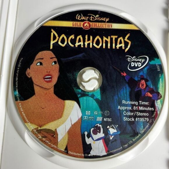 disney pocahontas gold collection dvd cartoon anime english spanish movie - Picture 6 of 9